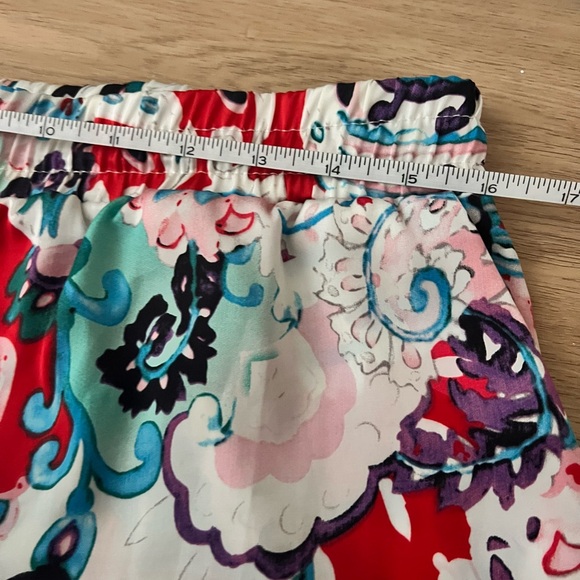 NWT Zara Multicolor Abstract Print Pants L - Picture 4 of 5